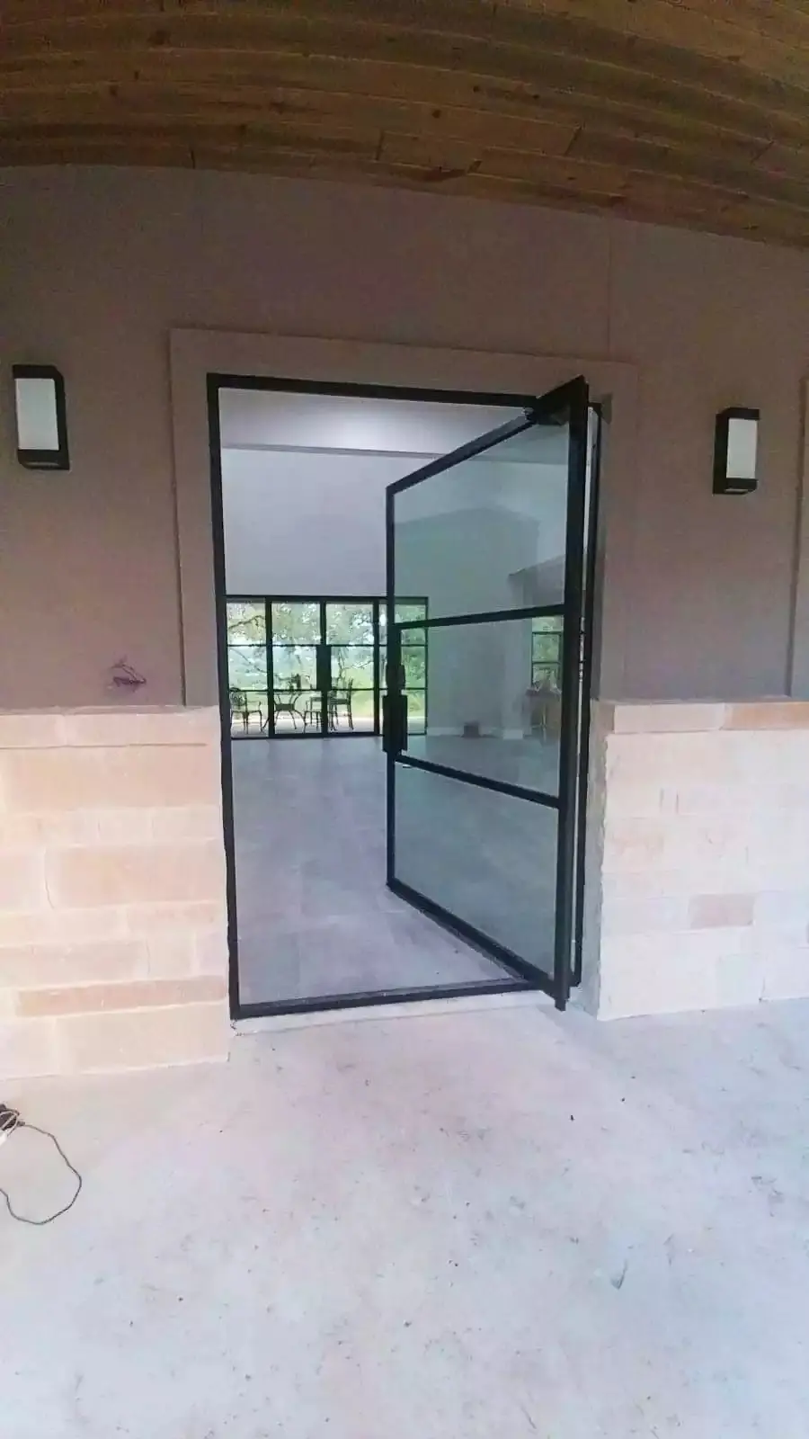 New entry and patio doors installed on a Texas home